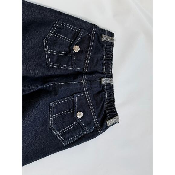 Burberry Kids Cuff Straight Denim Jeans Girls 3Y Vintage Luxury Old Money Blue - Picture 12 of 16